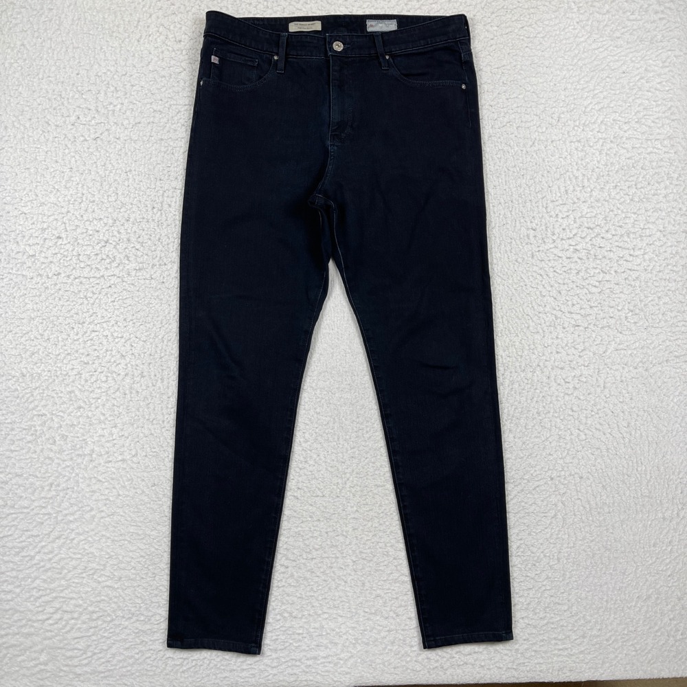 AG Jeans Skinny Womens 31 Blue Farrah High Rise Contour 360 Classic Minimalist